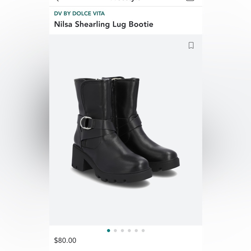 Dolce Vita shearling lug boot. Size 10, worn twice and in great condition